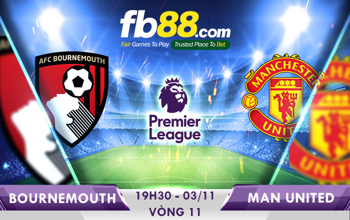 soi kèo bournemouth vs man united