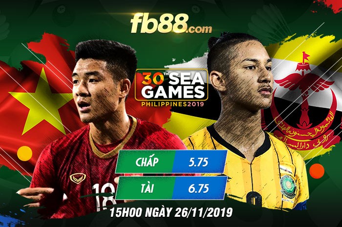 soi kèo việt nam vs brunei seagame 2019