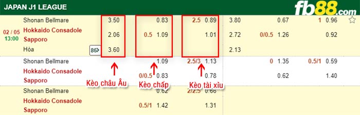 fb88-bảng kèo trận đấu Shonan Bellmare vs Consadole Sapporo