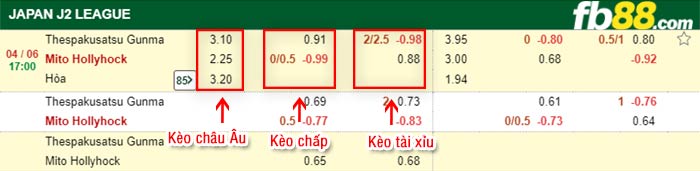 fb88-bảng kèo trận đấu Thespakusatsu Gunma vs Mito Hollyhock