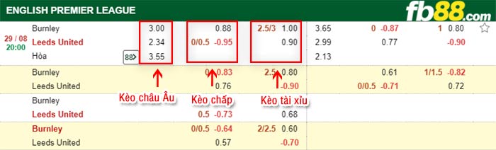 fb88-bảng kèo trận đấu Burnley vs Leeds United