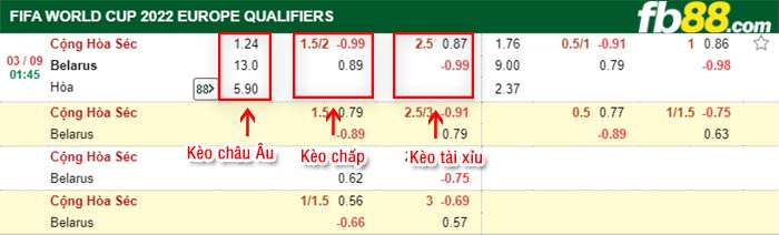 fb88-bảng kèo trận đấu CH Sec vs Belarus