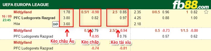 fb88-bảng kèo trận đấu Midtjylland vs Ludogorets