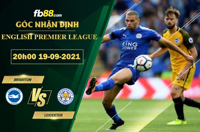 Fb88 soi kèo trận đấu Brighton vs Leicester