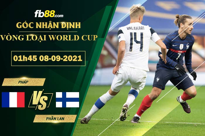 Fb88 soi kèo trận đấu Pháp vs Phần Lan