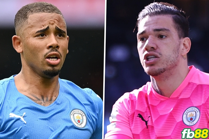 Ederson và Gabriel Jesus