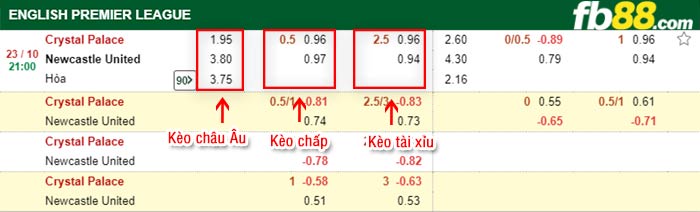 fb88-bảng kèo trận đấu Crystal Palace vs Newcastle