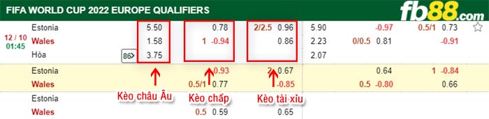 fb88-bảng kèo trận đấu Estonia vs Wales