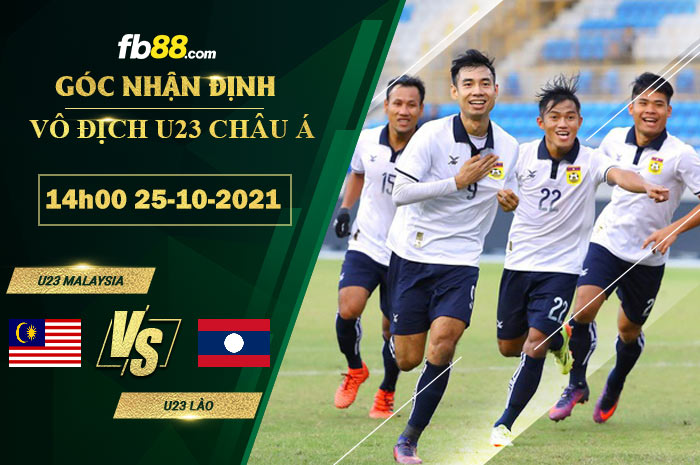 Fb88 soi kèo trận đấu U23 Malaysia vs U23 Lào