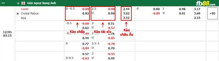 fb88-bảng kèo trận đấu Leeds vs Crystal Palace