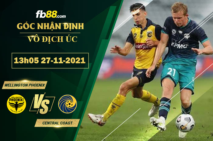 Fb88 soi kèo trận đấu Wellington Phoenix vs Central Coast