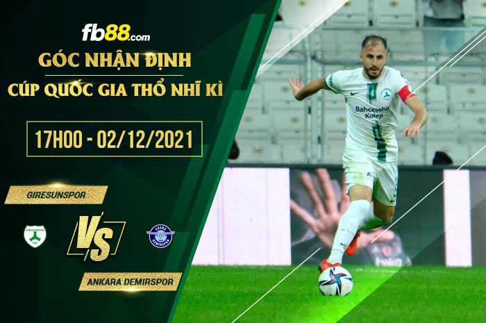 fb88-soi kèo Giresunspor vs Ankara Demirspor