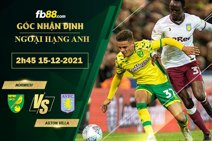 Fb88 soi kèo trận đấu Norwich vs Aston Villa