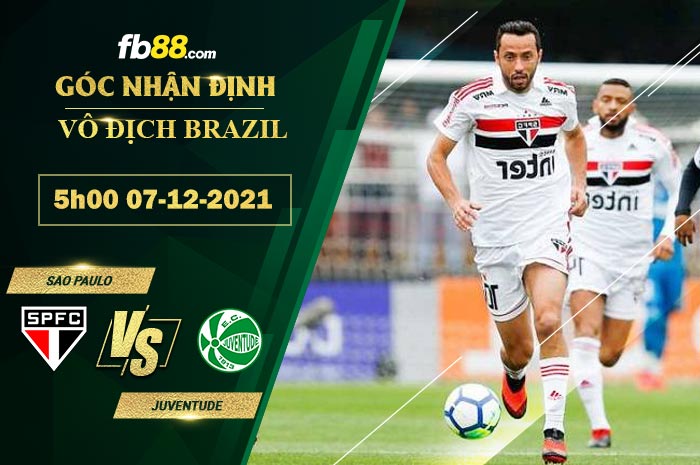 Fb88 soi kèo trận đấu Sao Paulo vs Juventude