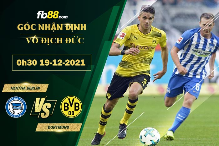 Fb88 soi kèo trận đấu Hertha Berlin vs Dortmund