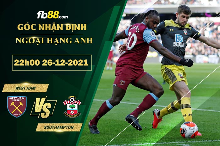 Fb88 soi kèo trận đấu West Ham vs Southampton