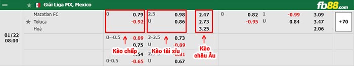 fb88-bảng kèo trận đấu Mazatlan vs Toluca