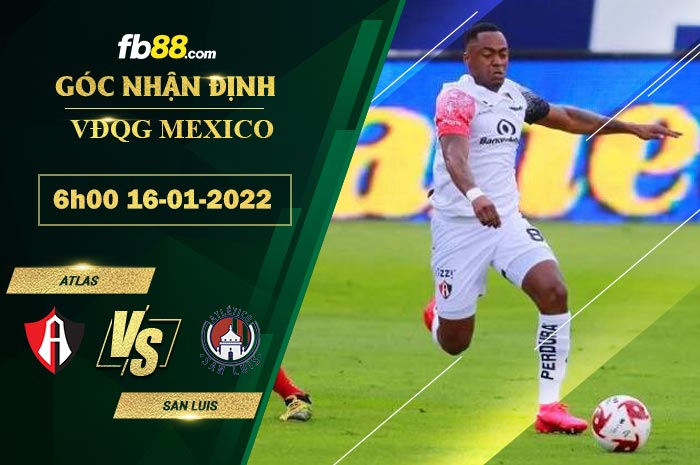 Fb88 soi kèo trận đấu Atlas vs San Luis