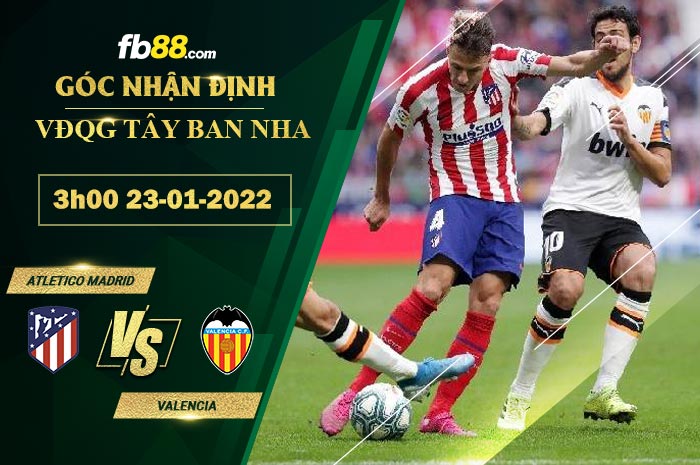 Fb88 soi kèo trận đấu Atletico Madrid vs Valencia