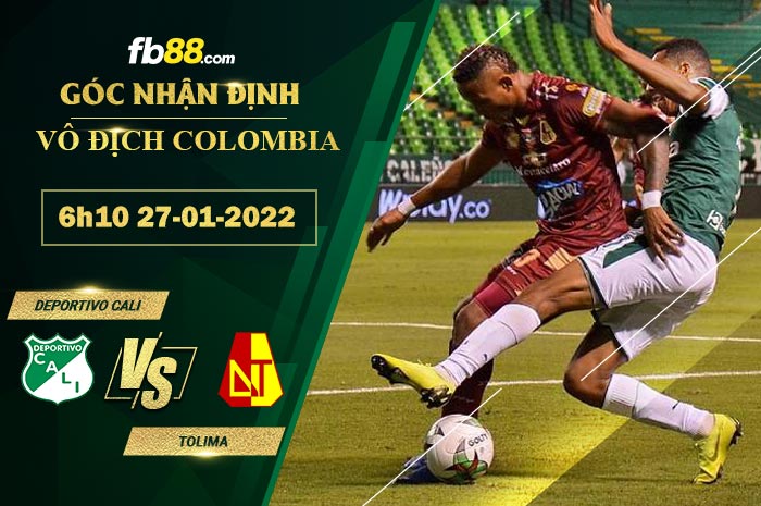 Fb88 soi kèo trận đấu Deportivo Cali vs Tolima