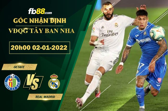 Fb88 soi kèo trận đấu Getafe vs Real Madrid