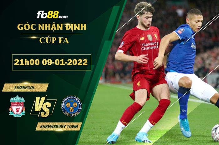 Fb88 soi kèo trận đấu Liverpool vs Shrewsbury