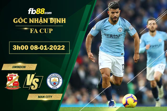 Fb88 soi kèo trận đấu Swindon vs Man City