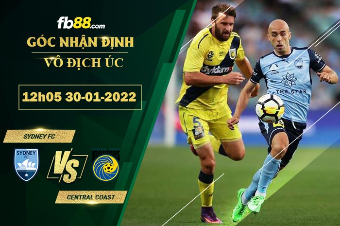 Fb88 soi kèo trận đấu Sydney FC vs Central Coast