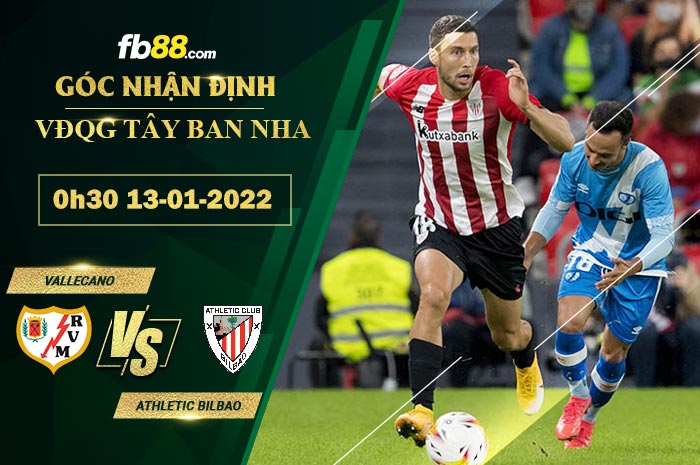 Fb88 soi kèo trận đấu Vallecano vs Athletic Bilbao