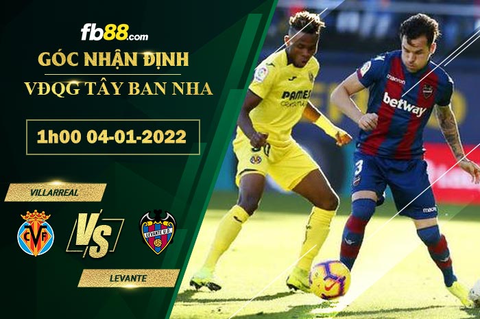 Fb88 soi kèo trận đấu Villarreal vs Levante