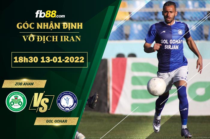 Fb88 soi kèo trận đấu Zob Ahan vs Gol Gohar