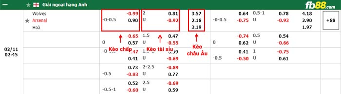 fb88-bảng kèo trận đấu Wolves vs Arsenal