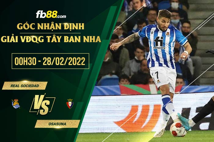 fb88-chi tiết kèo trận đấu Real Sociedad vs Osasuna