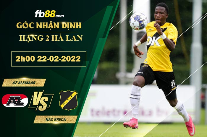 Fb88 soi kèo trận đấu AZ Alkmaar 2 vs NAC Breda