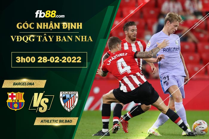 Fb88 soi kèo trận đấu Barcelona vs Athletic Bilbao