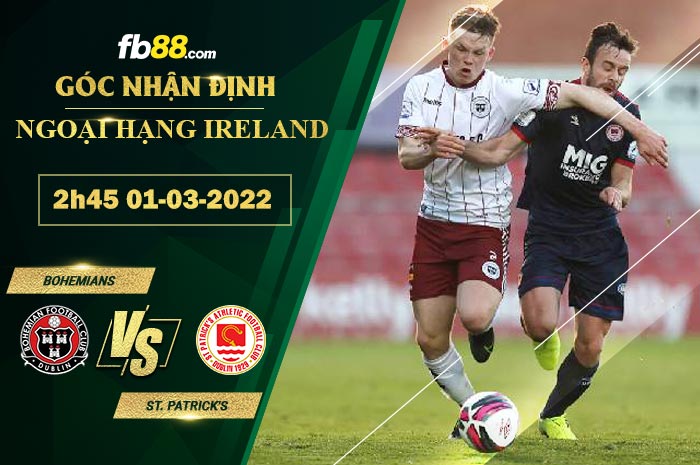 Fb88 soi kèo trận đấu Bohemians vs St. Patrick’s