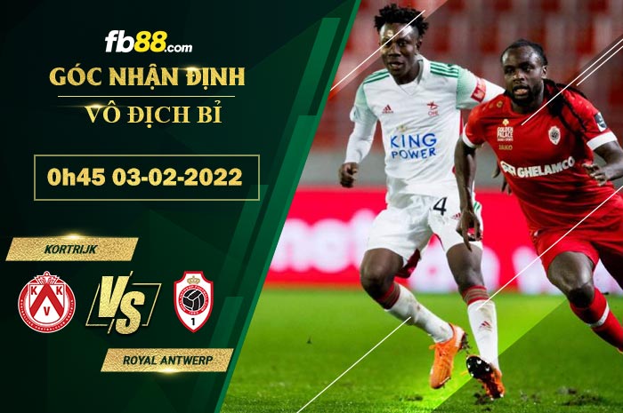 Fb88 soi kèo trận đấu Kortrijk vs Royal Antwerp