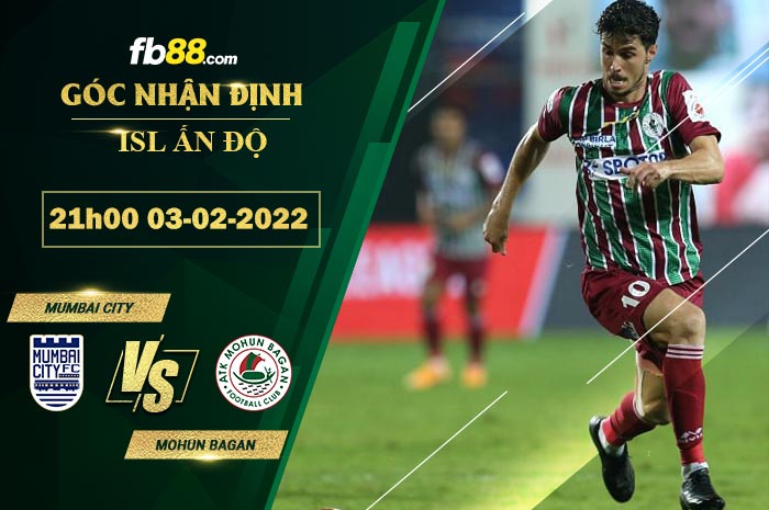 Fb88 bảng kèo trận đấu Mumbai City vs Mohun Bagan