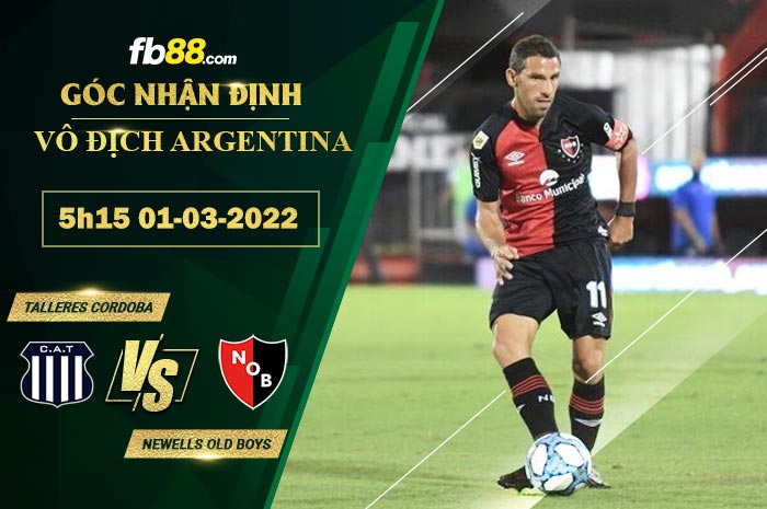 Fb88 soi kèo trận đấu Talleres Cordoba vs Newells