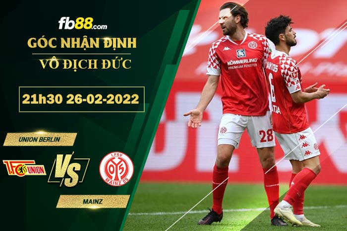 Fb88 soi kèo trận đấu Union Berlin vs Mainz