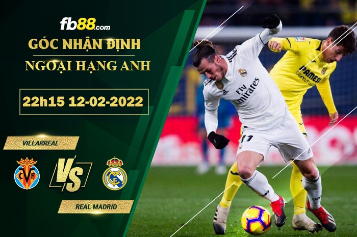 Fb88 soi kèo trận đấu Villarreal vs Real Madrid