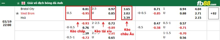 fb88-bảng kèo trận đấu Bristol City vs West Brom