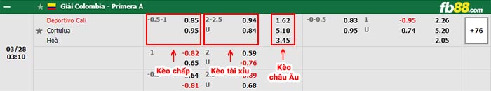 fb88-bảng kèo trận đấu Deportivo Cali vs Cortulua