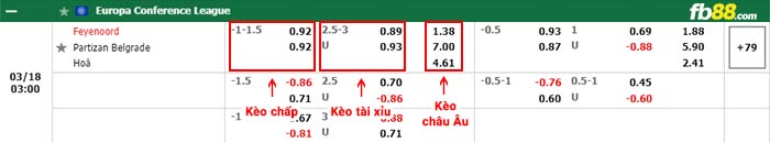 fb88-bảng kèo trận đấu Feyenoord vs Partizan