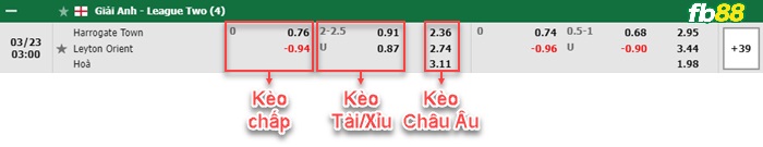 Fb88 bảng kèo trận đấu Harrogate vs Leyton Orient