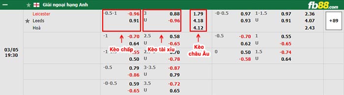 fb88-bảng kèo trận đấu Leicester vs Leeds