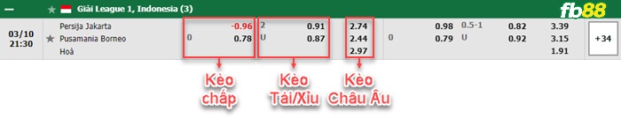 Fb88 bảng kèo trận đấu Persija vs Borneo FC