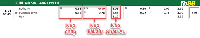 Fb88 bảng kèo trận đấu Rochdale vs Mansfield Town