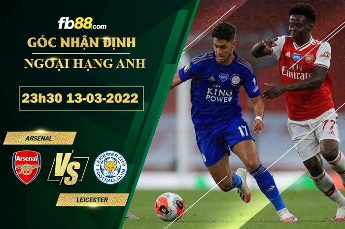 Fb88 soi kèo trận đấu Arsenal vs Leicester