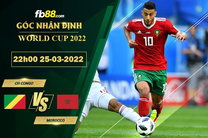 Fb88 soi kèo trận đấu CH Congo vs Morocco